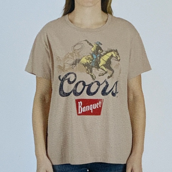 Coors Other - Coors Banquet Tan Graphic T-Shirt